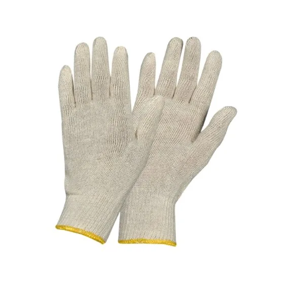Seamless knitted cotton work gloves, 10 gauge